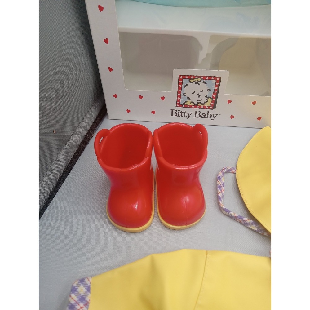 Retired 1999 American Girl BITTY BABY RAINY DAY SET Missing The Tiny Hat Wear Bo - Picture 4 of 16
